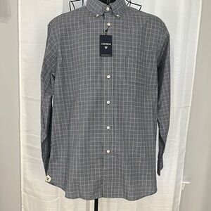Daniel Cremieux Blue and White Casual Button Down Shirt Size L